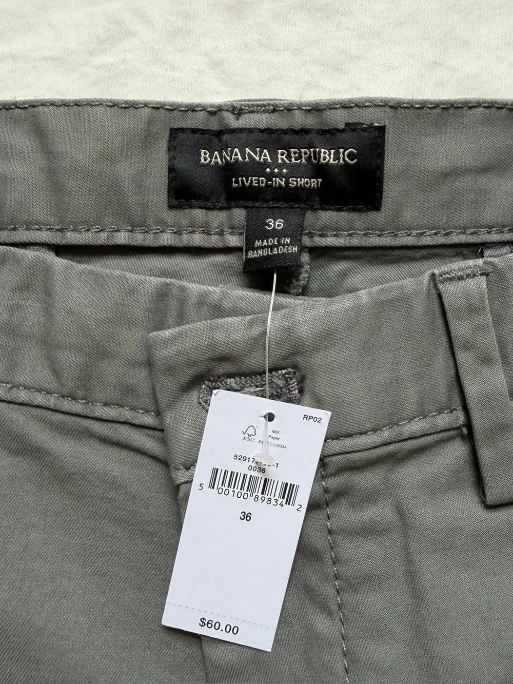Banana Republic Lived in Chino Short NWT